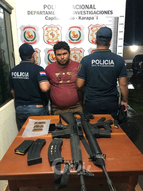 Armas largas fueron incautadas en Capitán Bado luego de enfrentamiento