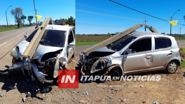 ACCIDENTE SOBRE RUTA PY 1 ZONA DE CARMEN DEL PARANÁ - Itapúa Noticias