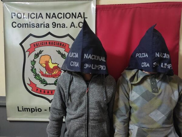 Tras persecución, detuvieron a dos jóvenes sospechosos de varios hurtos a comercios - Nacionales - ABC Color