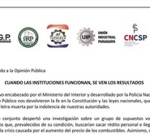 Gremios destacan detención de supuestos líderes camioneros - Paraguay.com
