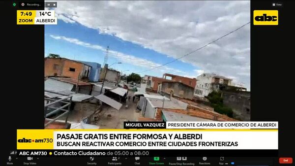 Alberdi: Proponen pasaje gratis a Formosa este sábado - ABC Noticias - ABC Color