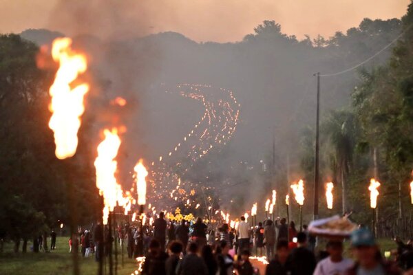 Luego de 2 años se realizó nuevamente la procesión de Tañarandy - El Trueno