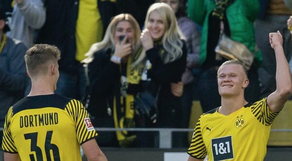 Borussia Dortmund endosa un 'set' al Wolfsburgo con doblete de Erling Haaland