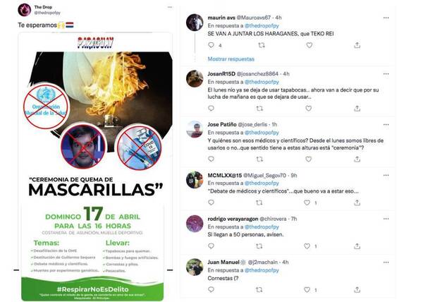 Crónica / Organizan “quematón” de tapabocas: reaccionó la gente en redes sociales