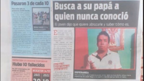 Conocerá a su papá después de 33 años