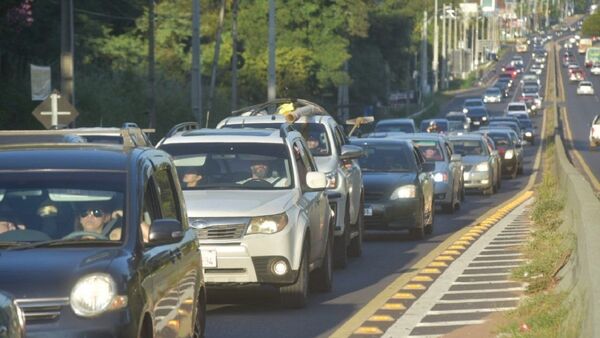 Operativo retorno: Ante congestión vehicular, Caminera implementa desvíos y contravías