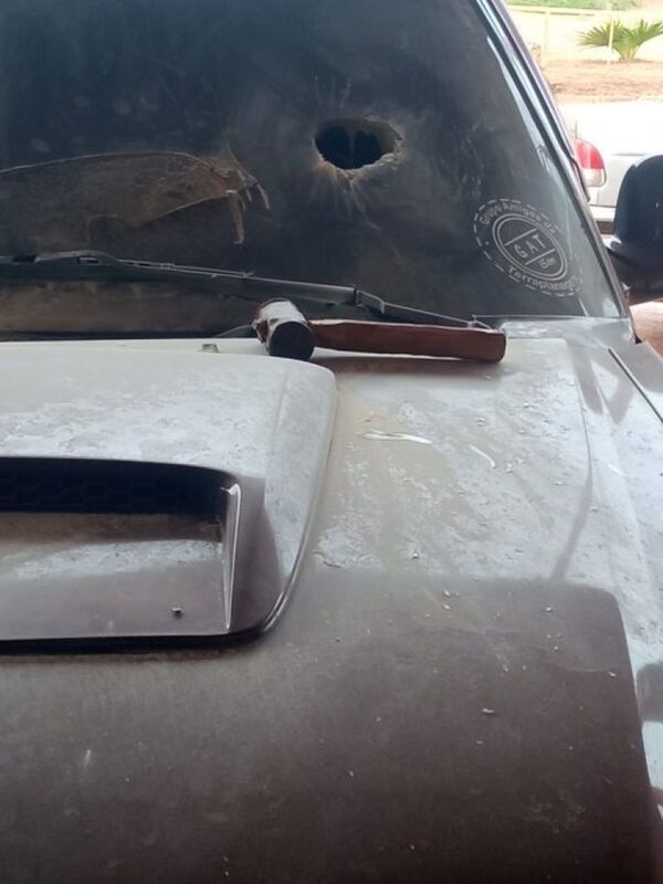 Hombre ataca camioneta de un comerciante en Concepción