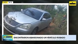 Hallan auto robado en Ypané que fue a parar en Ypacaraí