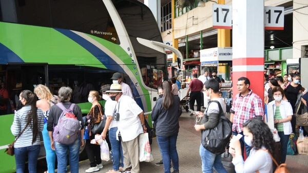 Más de 100.000 pasajeros pasaron por la Terminal de Asunción 