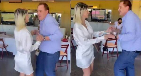 Crónica / [VIDEO] El gobernador sacó sus pasos prohibidos con "movimiento sexy"