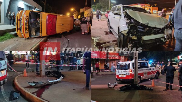 ENCARNACIÓN: ACCIDENTE CON DERIVACIÓN FATAL INVOLUCRA A UNA AMBULANCIA DE BOMBEROS - Itapúa Noticias