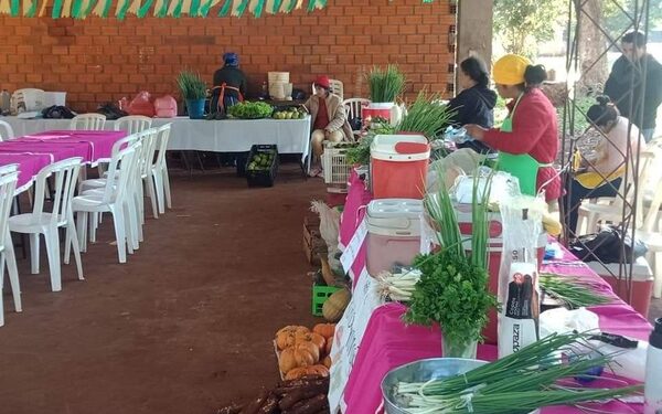 Feriantes ofertan productos en Franco