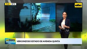 Ojo Ciudadano: Lamentable estado de la avenida Quinta de Asunción - ABC Noticias - ABC Color