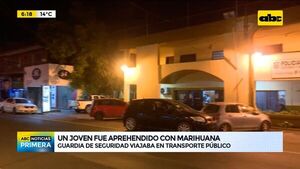 Un joven fue aprehendido con marihuana - ABC Noticias - ABC Color