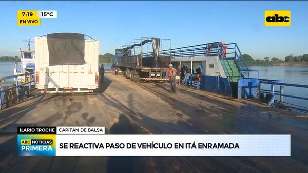 Reactivan paso de vehículo en Itá Enramada - ABC Noticias - ABC Color