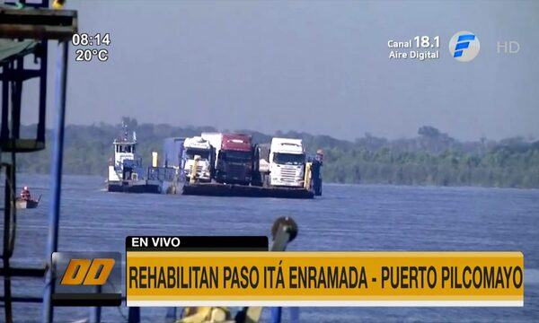 Rehabilitan paso Itá Enramada - Puerto Pilcomayo | Telefuturo