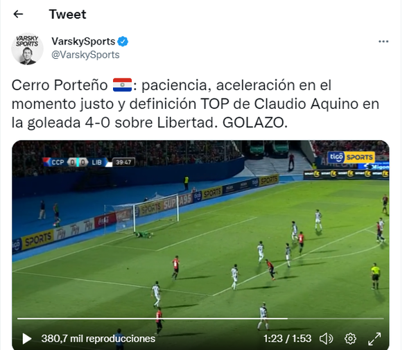 Juan Pablo Varsky alaba a la “chiquineta” en Twitter | 1000 Noticias