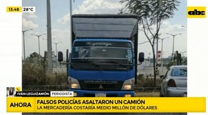 Asaltan camión que transportaba electrónicos por alrededor de USD 500 mil
