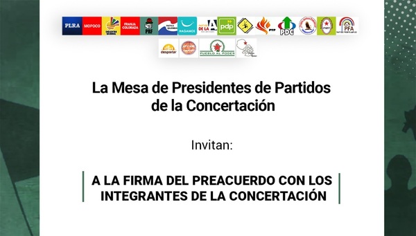 Partidos de oposición oficializarán concertación con miras al 2023