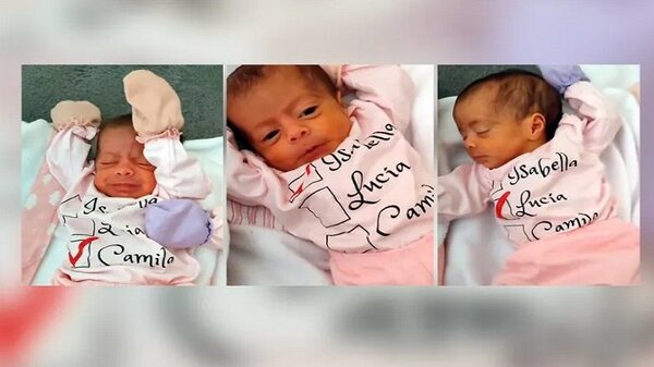 Trillizas idénticas ya están en casa | Noticias Paraguay