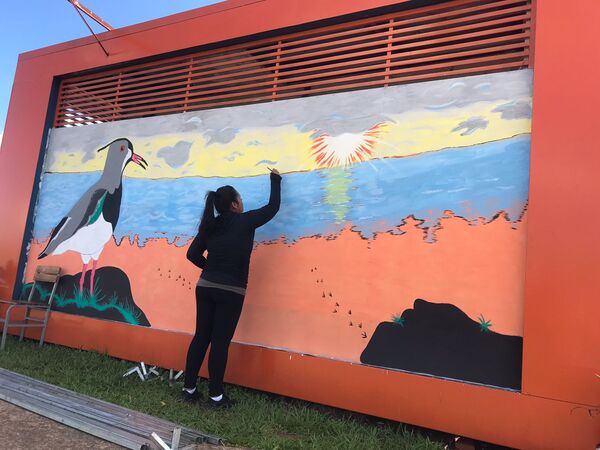 Mural de Tero Tero es el nuevo atractivo en la Costanera San José