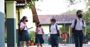 La Nación / En escuelas queda a conciencia uso de mascarillas