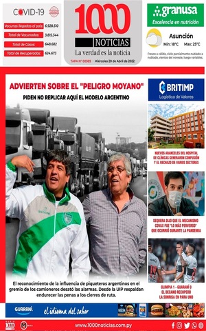 Portadas de este miércoles 20 de abril de 2022