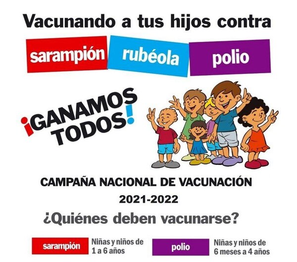 Diario HOY | Vacunación contra el sarampión, polio y rubéola: busca llegar al 95% de cobertura