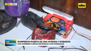 Dos hombre fueron detenidos por robar en una vivienda - ABC Noticias - ABC Color