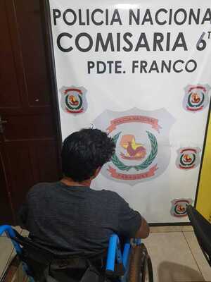 Incapacitado para caminar, pero no para robar - La Clave