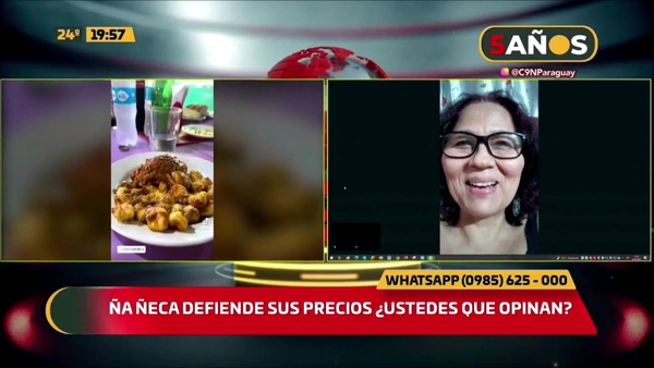 Ña Ñeca defiende sus precios - C9N