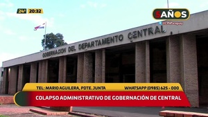 Colapso administrativo en la Gobernación de Central - C9N
