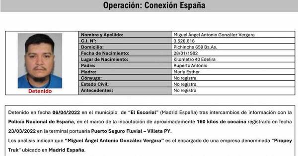 La Nación / Conexión España: Cae paraguayo en Madrid