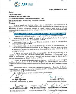 Versus / Después de otro apagón, la cancha de River fue inhabilitada para partidos nocturnos - PARAGUAYPE.COM