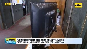 Aprehenden a un hombre por robo de un televisor - ABC Noticias - ABC Color