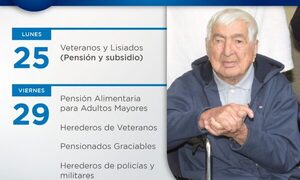 Veteranos del Chaco percibirán sus pensiones y subsidios este lunes 25