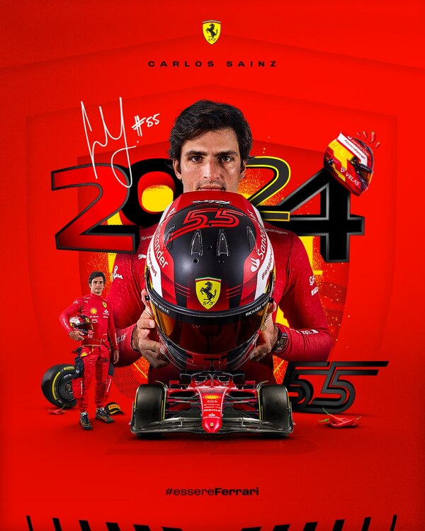 Carlos Sainz renueva con Ferrari hasta el 2025