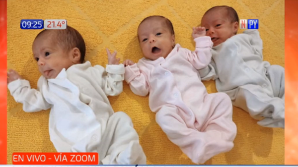 Madre de trillizas explica como identifica a las bebés - PARAGUAYPE.COM