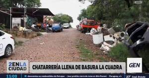 La Nación / Vecinos denuncian vertedero clandestino en una calle de Fernando de la Mora