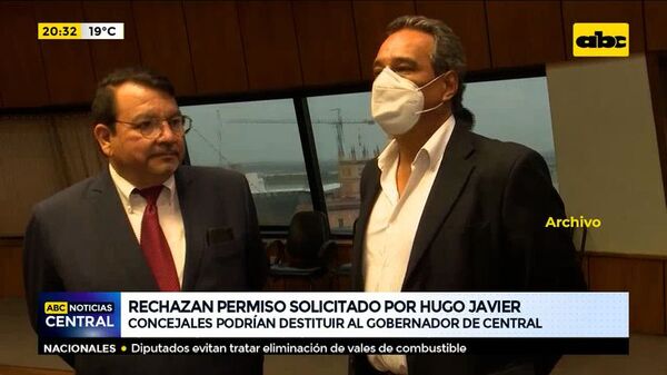 Concejales rechazan pedido de permiso de Hugo Javier - ABC Noticias - ABC Color