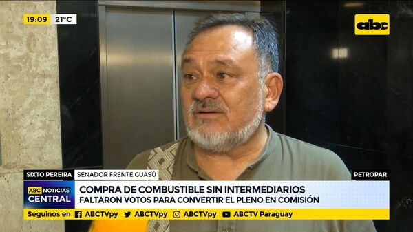 Faltaron votos para convertir el pleno en comisión y tratar compra de combustible sin intermediarios - ABC Noticias - ABC Color