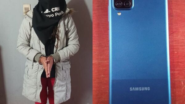 Doméstica robó a su patrona celular y fue detenida