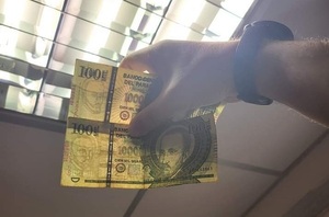 Policía alerta a ciudadanía por nueva circulación de billetes falsos de G. 100.000