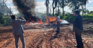 La Nación / Incineran 388 kilos de cocaína incautada en Alto Paraná