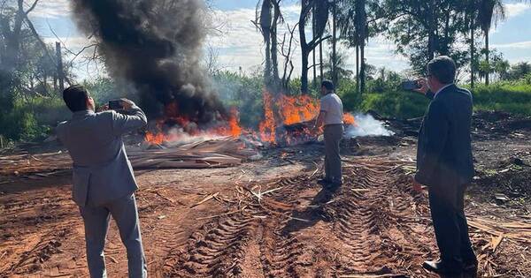 La Nación / Incineran 388 kilos de cocaína incautada en Alto Paraná
