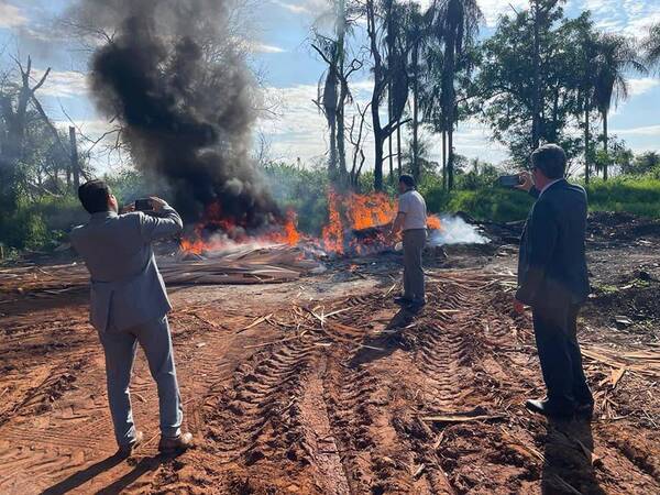 Incineran unos 388 kilos de cocaína incautada en Alto Paraná