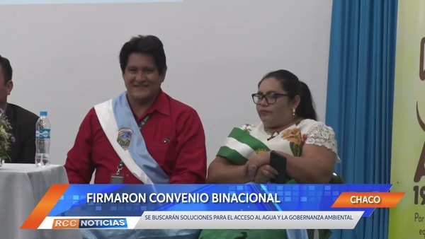 FIRMARON CONVENIO BINACIONAL