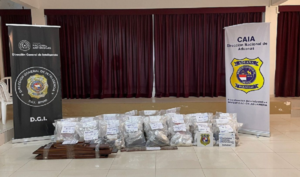 Policía española en colaboración con la Senad Interceptaron un envío a España de 165 kilos de cocaína
