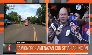 Camioneros podrían sitiar Asunción el fin de semana | Telefuturo