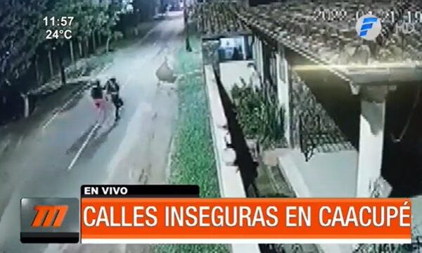 Calles inseguras en zona de la UNA, filial Caacupé | Telefuturo